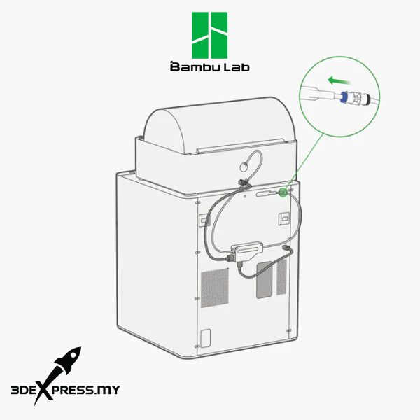 Bambu Lab X1 Series // P1P - PTFE Tube Connector - Image 3