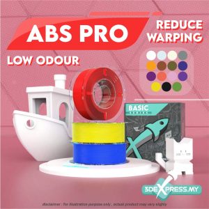 ABS PRO 3D FILAMENT 1KG -Solid Color (Basic Series)