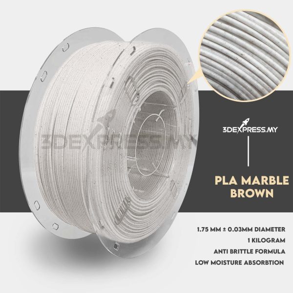 PLA MARBLE FILAMENT 1KG - MARBLE LOOK (Basic Series) - Image 3