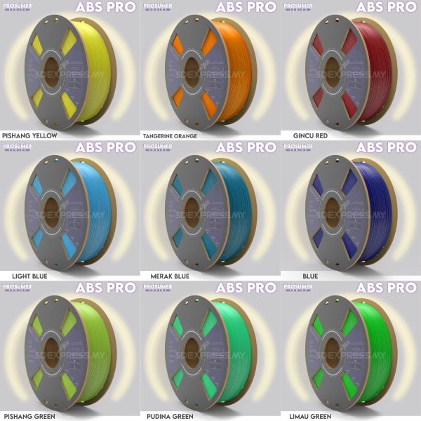 ABS PRO 3D FILAMENT 1KG - PROSUMER Series (Solid Color) - Image 2