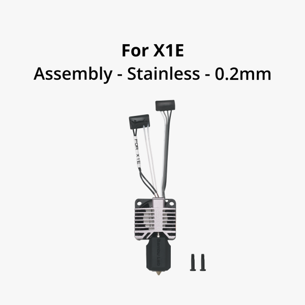 Bambu Lab- Complete hotend assembly with hardened steel nozzle [X1E] - Image 3