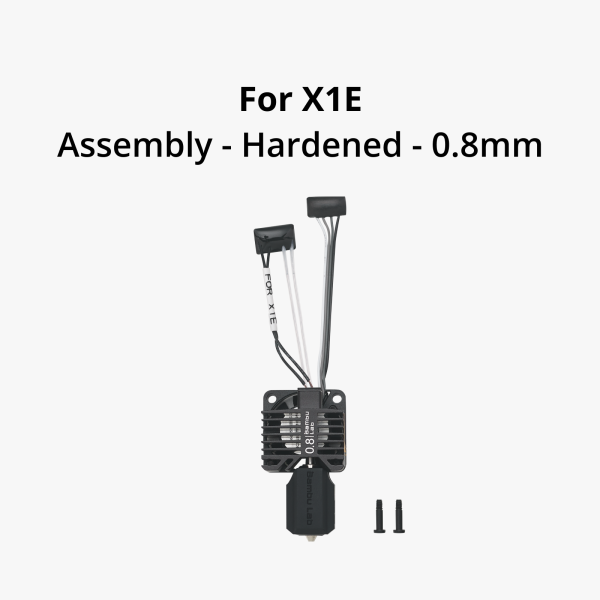 Bambu Lab- Complete hotend assembly with hardened steel nozzle [X1E] - Image 2