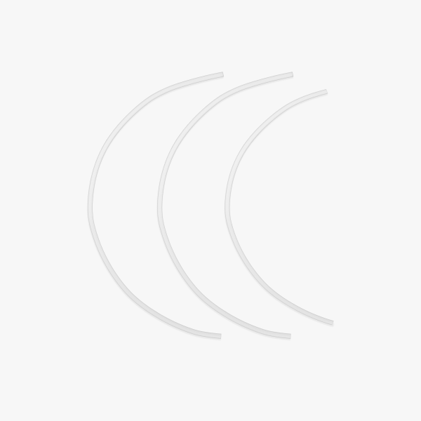 Bambu Lab Spare Parts PTFE Tube (3pcs), 370mm*1, 550mm*2 - [P1S,X1C] - Image 2