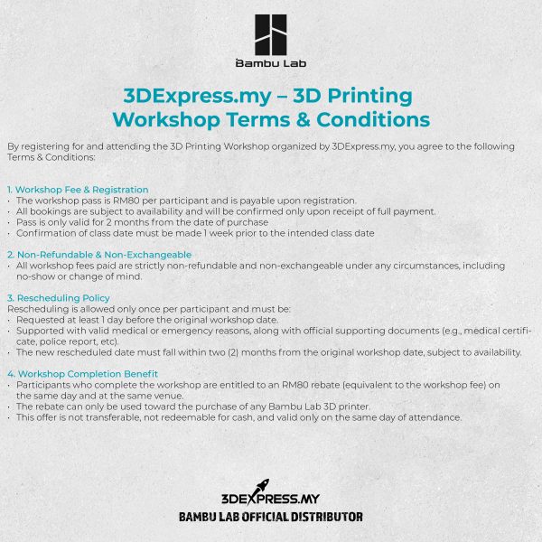 🎉 3D PRINTING WORKSHOP — RM80 ONLY! - Image 6