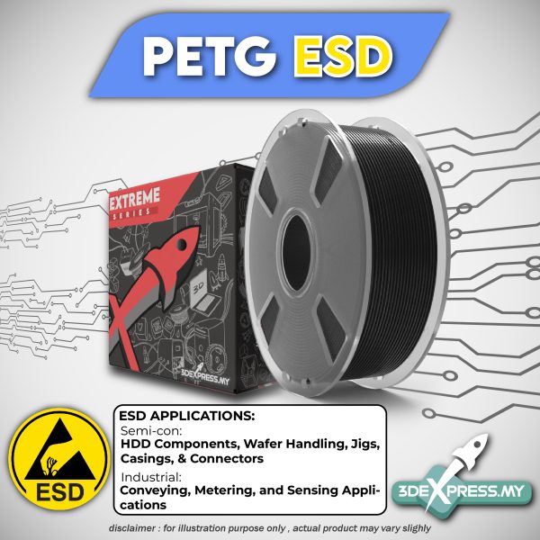 3DExpress.my ABS/PETG ESD 1.75mm 1KG 3D Printer filament - Image 3