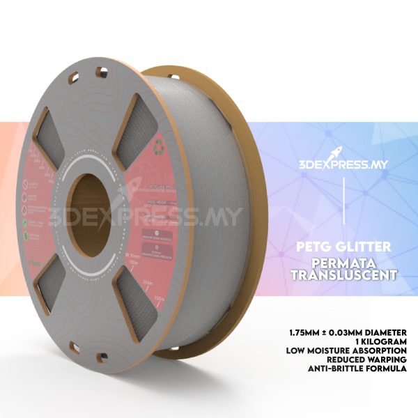 PETG GLITTER 3D FILAMENT 1KG - EXTREME Series (Solid Color) - Image 6