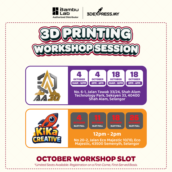 🎉 3D PRINTING WORKSHOP — RM80 ONLY! - Image 4