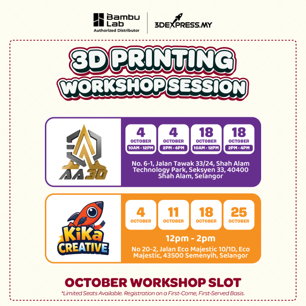 🎉 3D PRINTING WORKSHOP — RM80 ONLY! - Image 4