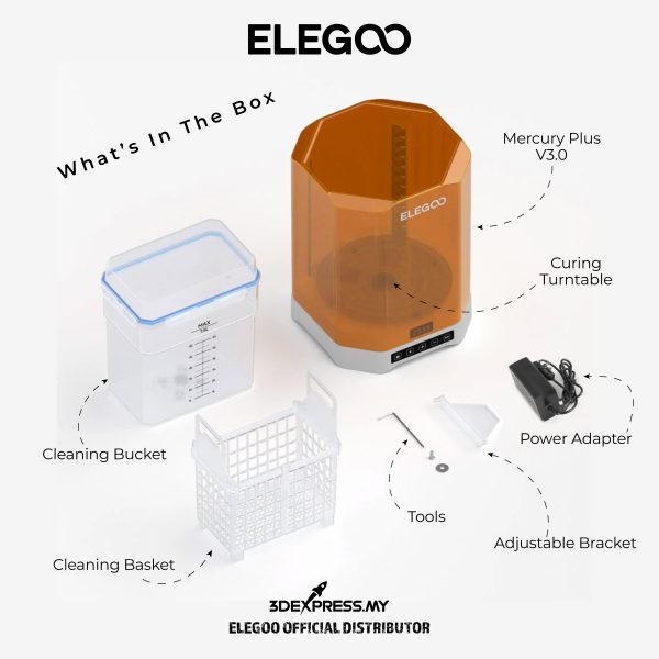 Elegoo Mercury V3.0 Plus Wash and Cure Stations 3D Printing Peripherals - [UK] - Image 5