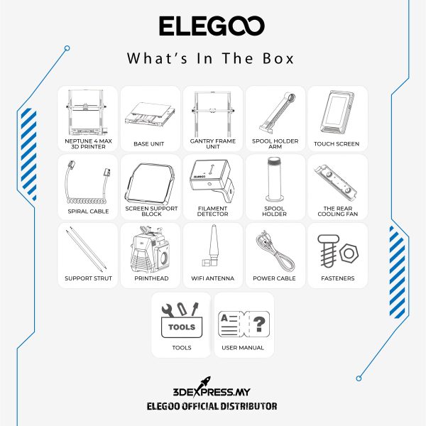 Elegoo Neptune 4 Max FDM 3D Printers - Image 6