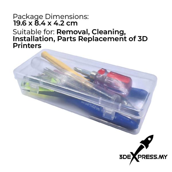 3D Printer DIY Full Tool Kit for 3D Printing Maintenance, Cleaning, Removing, Trimming, Finishing Accessories - 1 set - Image 2