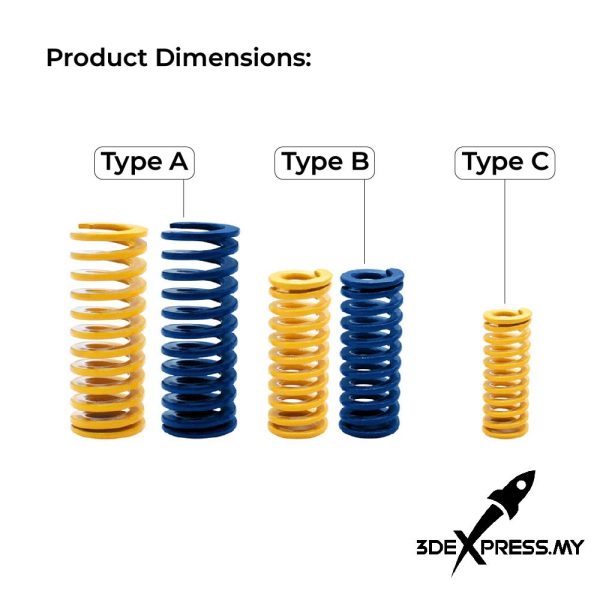 1 PCS - Hot Bed Glass Platform Leveling Spring Length 15/20/25mm Outer Diameter 6/8/10mm ID 3/4/5mm for 3D Printer - Image 2