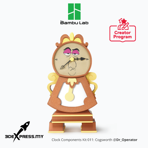 Bambu Lab Maker's Supply Cogsworth Clock ZH006 - Image 3