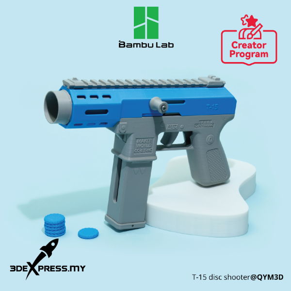 Bambu Lab Maker's Supply T-15/TEC-9 Disc Shooter ZH013 - Image 4