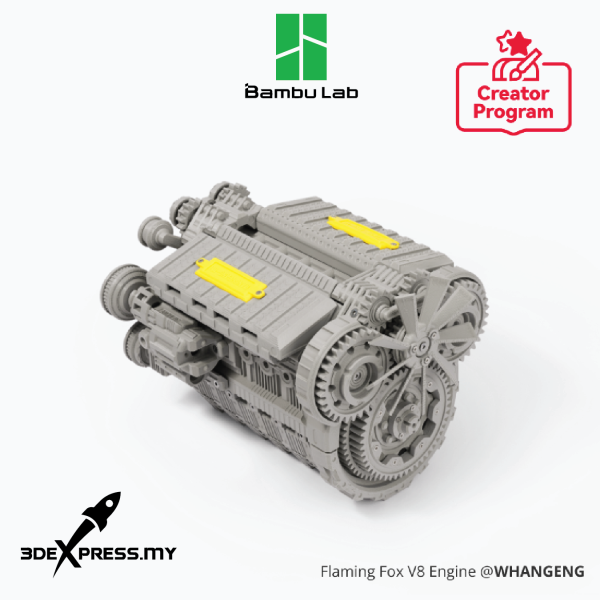 Bambu Lab Maker's Supply Flaming Fox V8 Engine Kit ZH042 - Image 3