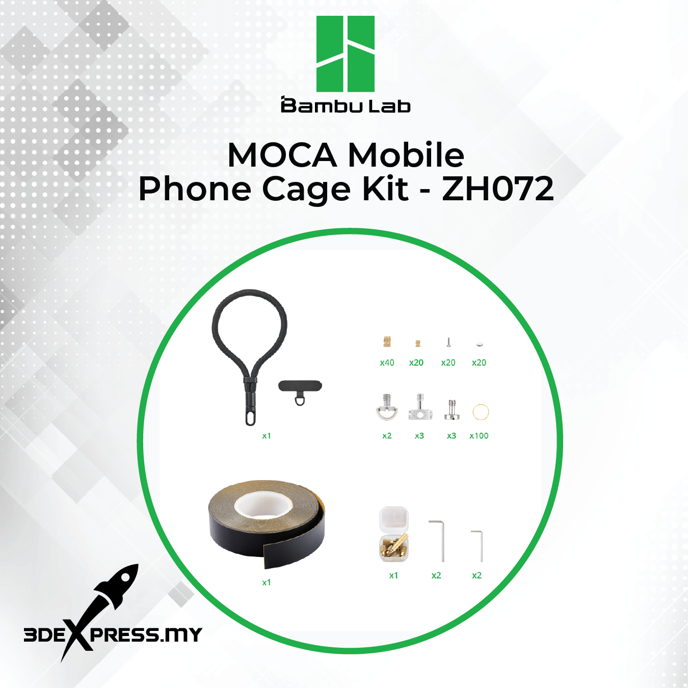 Bambu Lab Maker's Supply MOCA Mobile Phone Cage Kit ZH072