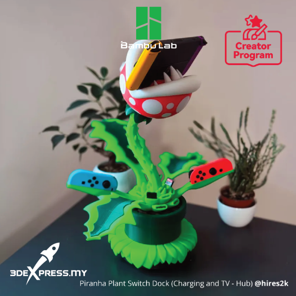 Bambu Lab Maker's Supply Piranha Plant Switch Dock (Charging and TV-Hub) ZH015 - Image 3