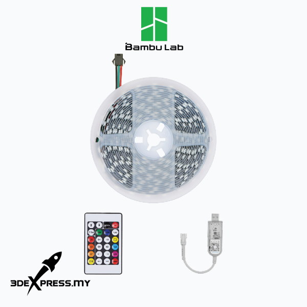 Bambu Lab Maker's Supply LED light strip-RGB-WS2812-60LED/M-DC5V-5m - [] - Image 2