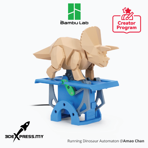 Bambu Lab Maker's Supply Running Dinosaur Automaton ZH009 - Image 3