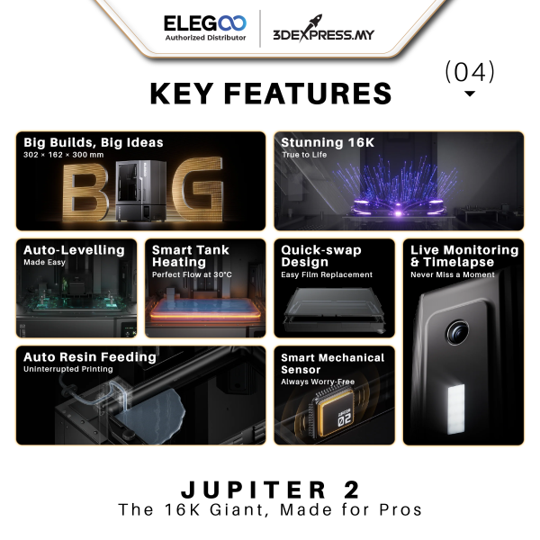 Elegoo Jupiter 2 Stereolithography (SLA, mSLA, DLP) 3D Printers - [UK] - Image 4
